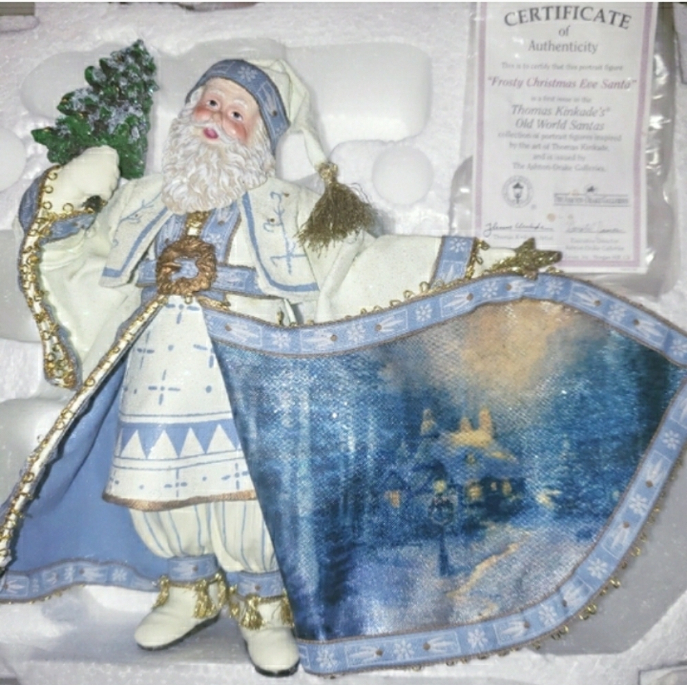 Thomas Kinkade Old World Santa Victorian Ashton Drake Decor NEW 💙 RARE 1st Ed